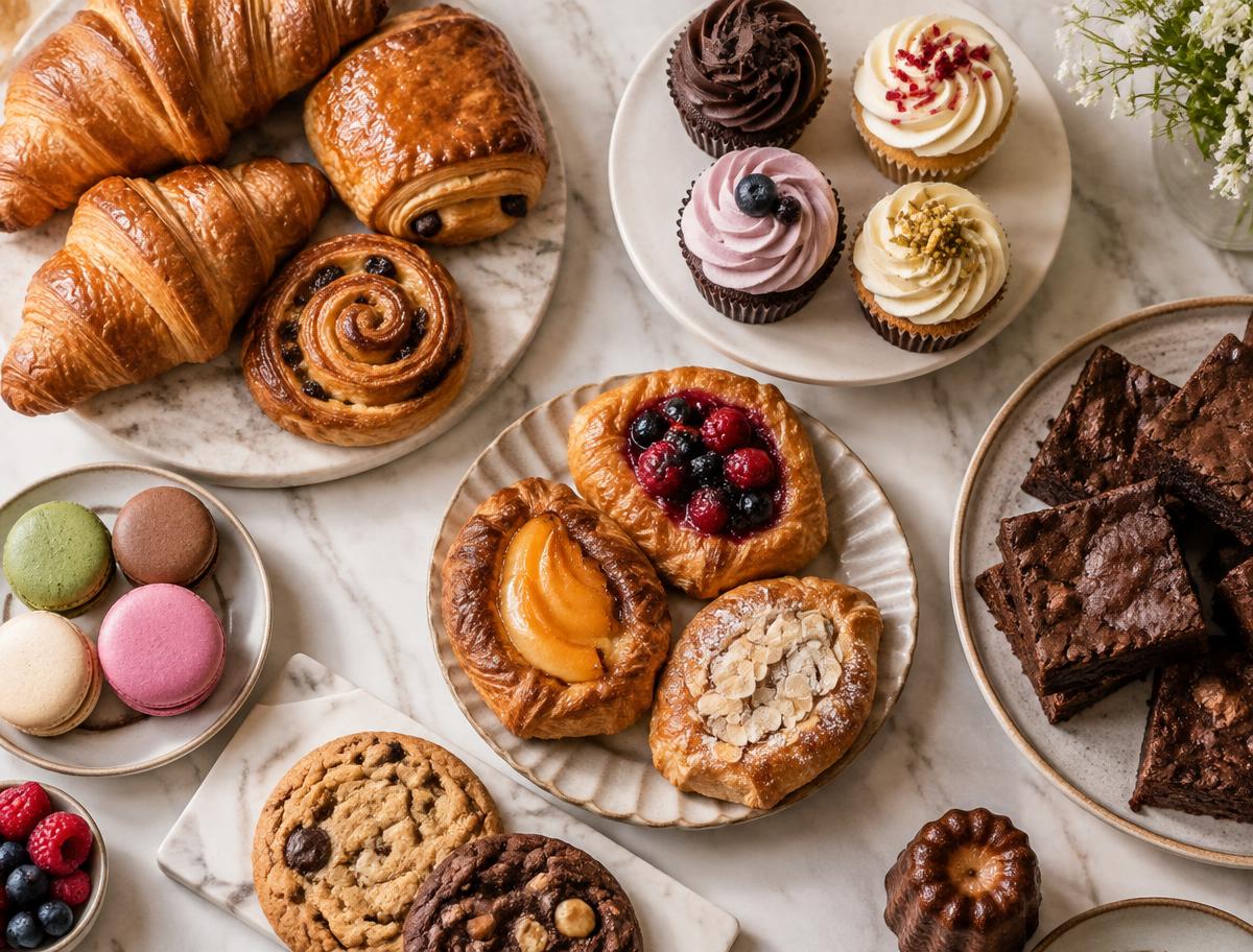 Pastries, cupcakes and brownies from Cake Vary